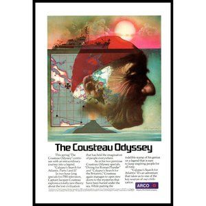 1978 Arco The Cousteau Odyssey Vintage Print Ad Search For Atlantis